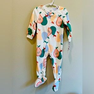 Carter's- Toddler 1 piece footed zipper pajama winter warm fleece 24 months